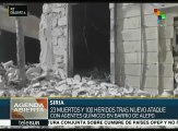 Siria: Daesh ataca con gas venenoso barrio de Alepo