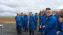 Jean-Yves Le Drian à la poudrerie de Pont de Buis
