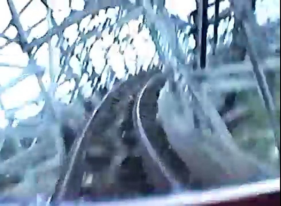Original Rattler Wooden Roller Coaster POV Six Flags Fiesta Texas