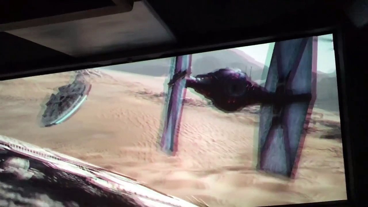 Star Tours POV - New Star Wars The Force Awakens Scene Walt Disney World Hollywood Studios