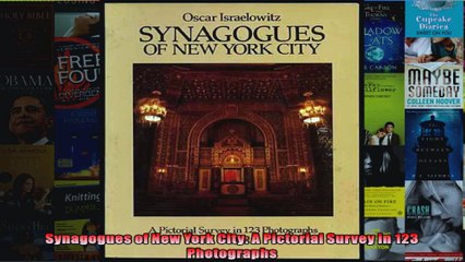 Read  Synagogues of New York City A Pictorial Survey in 123 Photographs  Full EBook