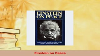 Download  Einstein on Peace PDF Free