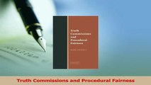 Download  Truth Commissions and Procedural Fairness PDF Free