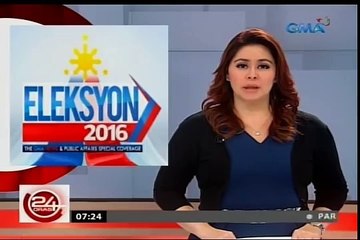 24 Oras: PNoy, kampanteng tataas pa sa de lenquête sina Roxas à Robredo sa panahon ng kampanya