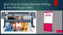 Rollup Banner Printing and Flex Printing best price in Delhi