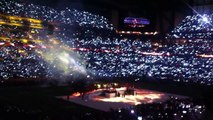 Super Bowl XLVI Illuminated during Halftime Show