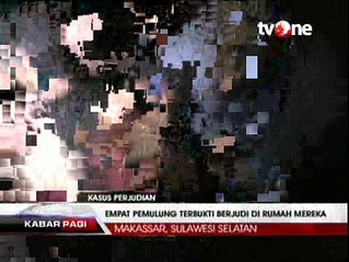Polisi Tangkap Empat Pemulung saat Berjudi