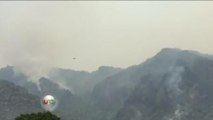 Controlado 60% del incendio en Tepoztlan