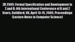 Read ZB 2005: Formal Specification and Development in Z and B: 4th International Conference