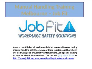 Manual Handling Training Melbourne
