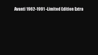 Read Avanti 1962-1991 -Limited Edition Extra Ebook Online