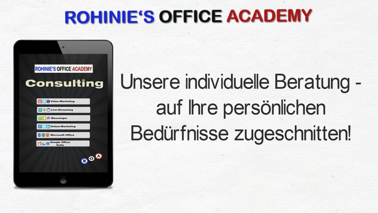 Rohinies Office Academy - Consulting-Service