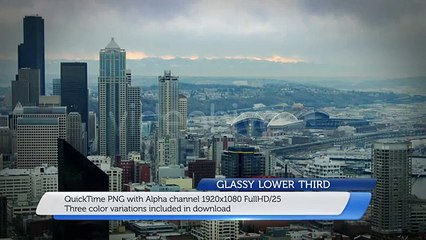 Glassy Lower Third | Motion Graphics - Videohive template