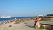 Эгейское и Средиземное море в городе Родос, август. Aegean and Mediterranean sea, Rhodes town, 2014