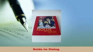 Download  Nolde im Dialog  Read Online