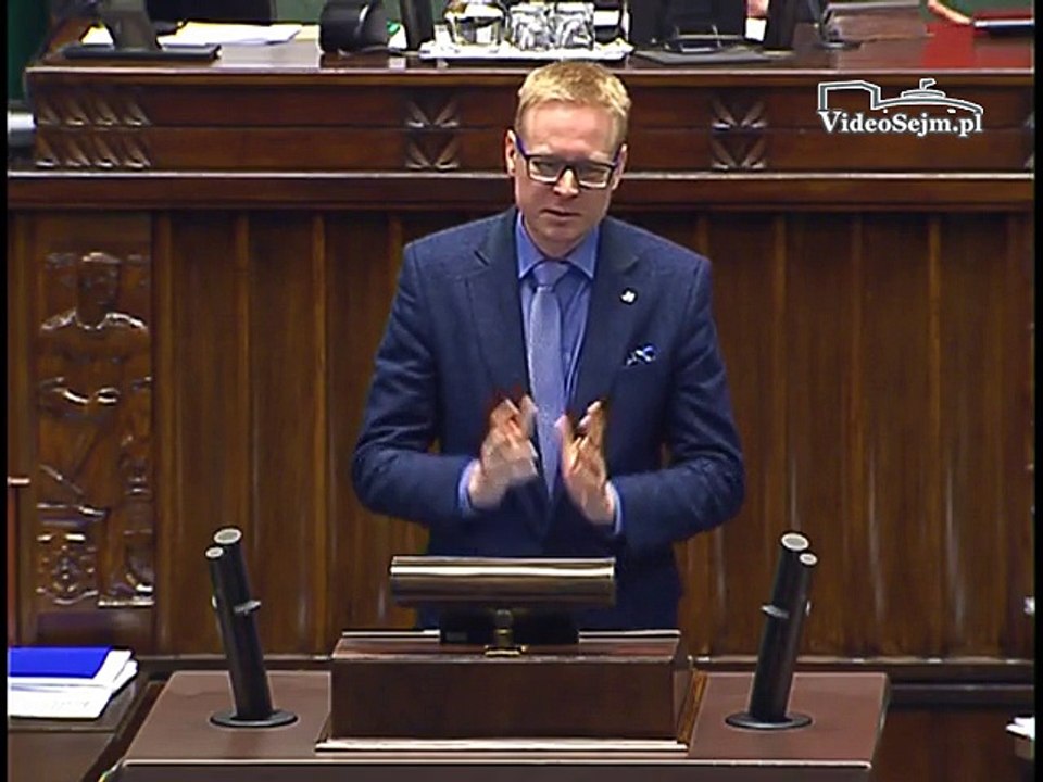 Poseł Michał Stasiński - Wystąpienie z dnia 01 kwietnia 2016 roku.
