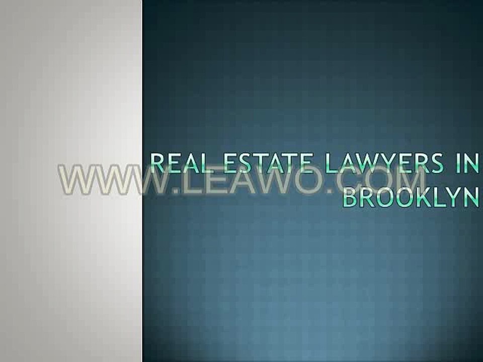 Real estate lawyers in brooklyn