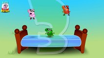 Five Little Peppa Pigs Jumping on the Bed