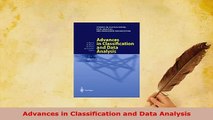 PDF  Advances in Classification and Data Analysis PDF Full Ebook