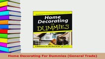 PDF  Home Decorating For Dummies General Trade PDF Book Free