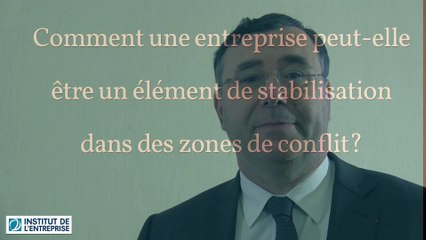 Patrick Pouyanné, PDG de Total : "la diplomatie c'est aussi le dialogue, auquel les entreprises contribuent"