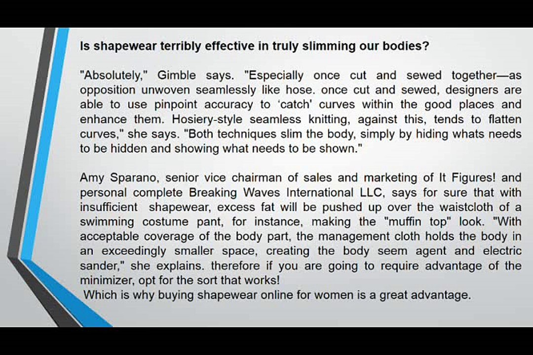 How will shapewear commit to create skinny women around the globe