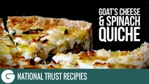 How to make National Trust Goat's Cheese and Spinach Quiche