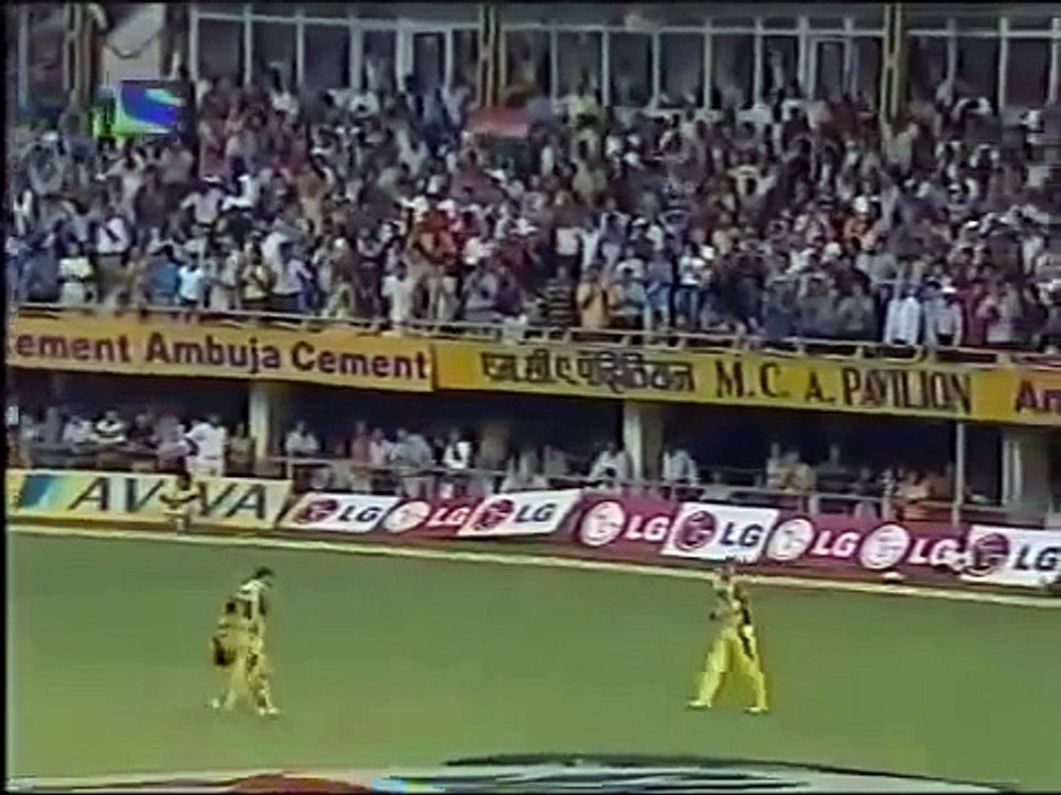 An Indian bowler bowls a perfect last over!