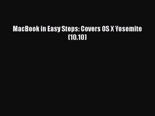 PDF MacBook in Easy Steps: Covers OS X Yosemite (10.10)  EBook