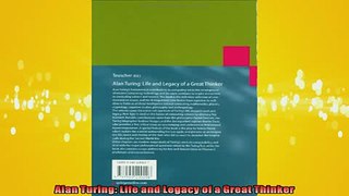 READ book  Alan Turing Life and Legacy of a Great Thinker  FREE BOOOK ONLINE