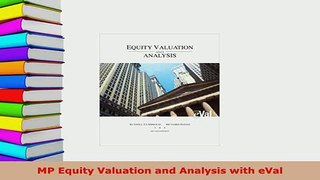 PDF  MP Equity Valuation and Analysis with eVal Read Full Ebook