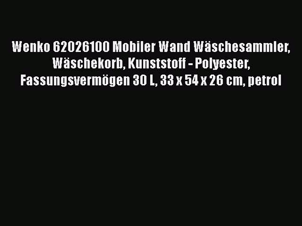 NEUES PRODUKT Zum Kaufen Wenko 62026100 Mobiler Wand W?schesammler W?schekorb Kunststoff -