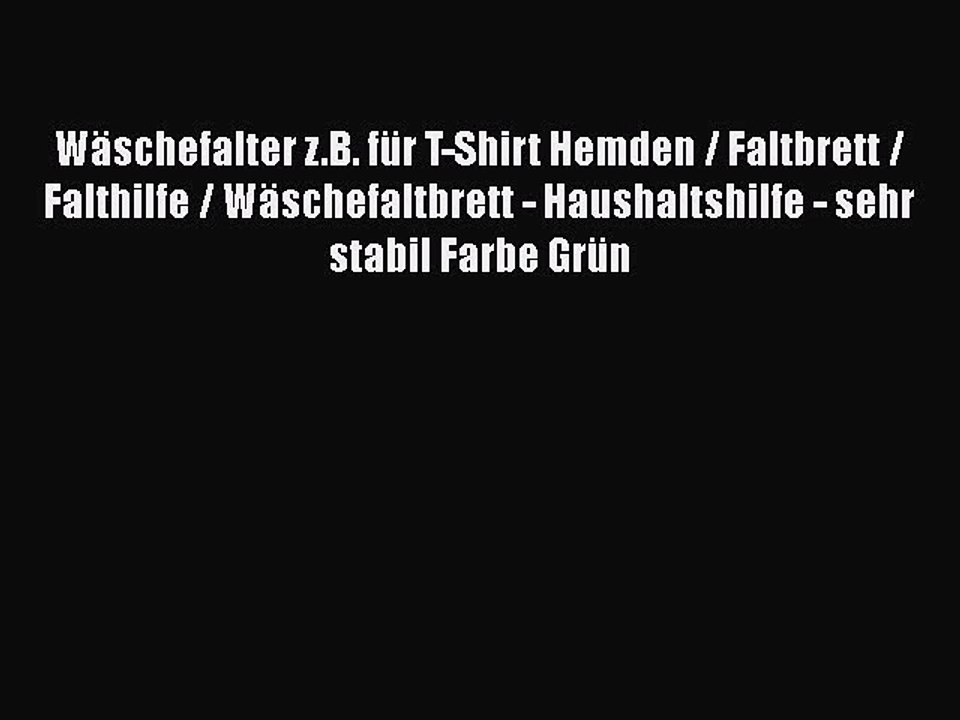 NEUES PRODUKT Zum Kaufen W?schefalter z.B. f?r T-Shirt Hemden / Faltbrett / Falthilfe / W?schefaltbrett