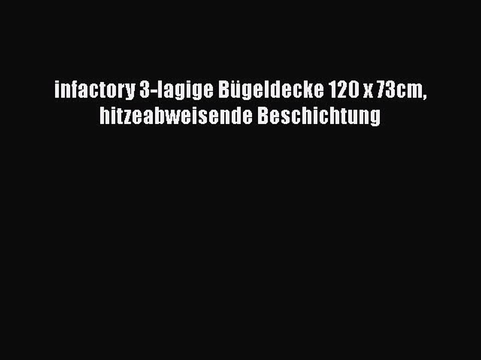 BESTE PRODUKT Zum Kaufen infactory 3-lagige B?geldecke 120 x 73cm hitzeabweisende Beschichtung