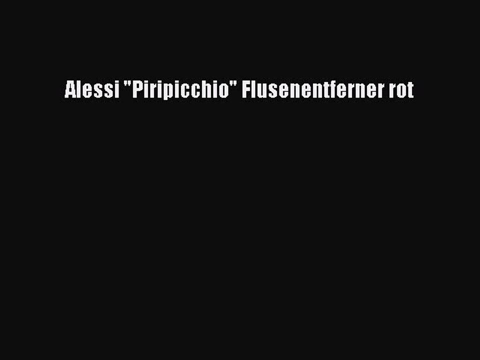 BESTE PRODUKT Zum Kaufen Alessi Piripicchio Flusenentferner rot
