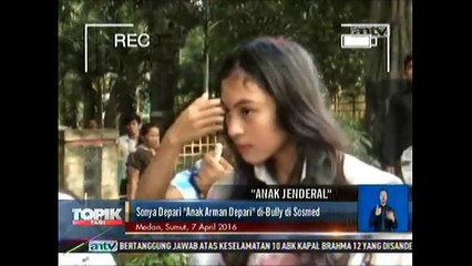 Sonya 'Anak Arman Depari' di-Bully di Sosmed