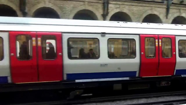 British Trainspotting - Yet another District Line S 7 Stock Arriving at Notting Hill gate