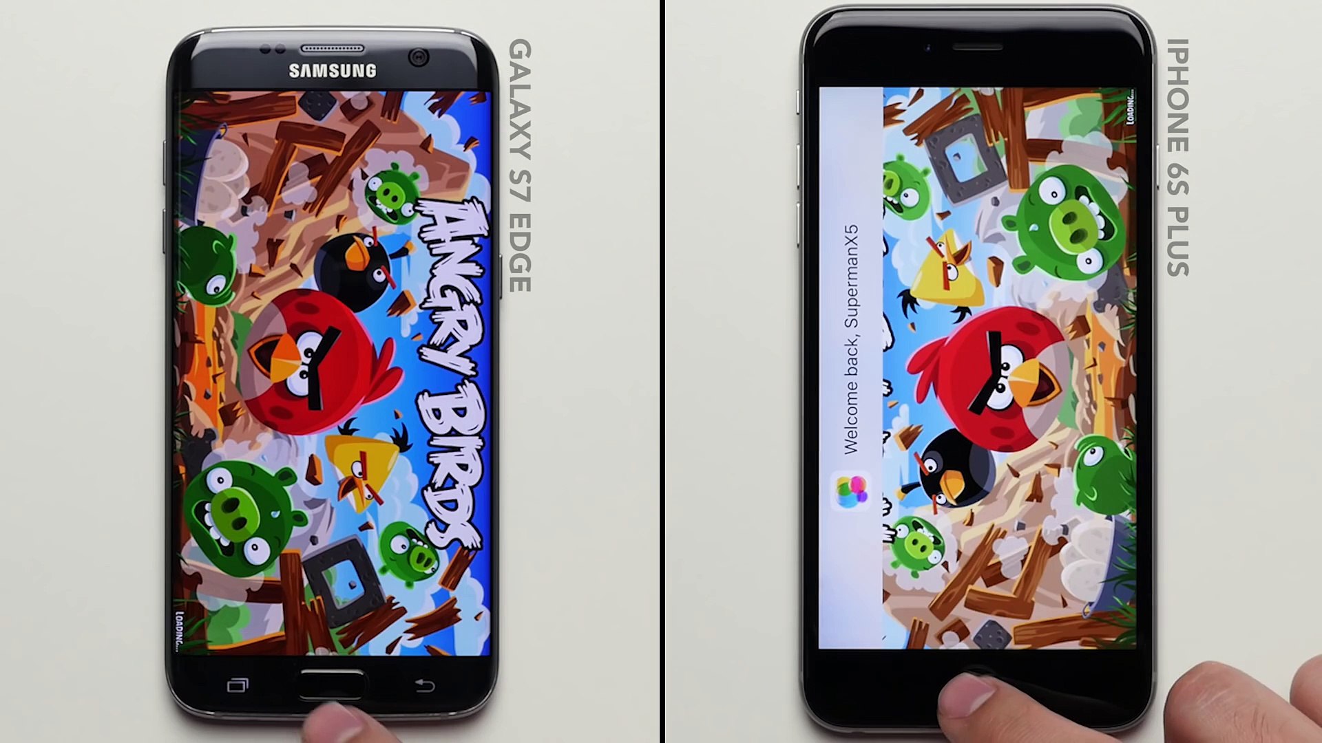 ⁣Galaxy S7 Edge vs. iPhone 6S Plus Speed Test