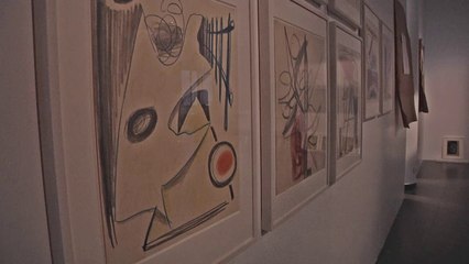 Préparation de l'exposition Hans Hartung