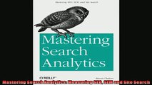 FREE DOWNLOAD  Mastering Search Analytics Measuring SEO SEM and Site Search  DOWNLOAD ONLINE