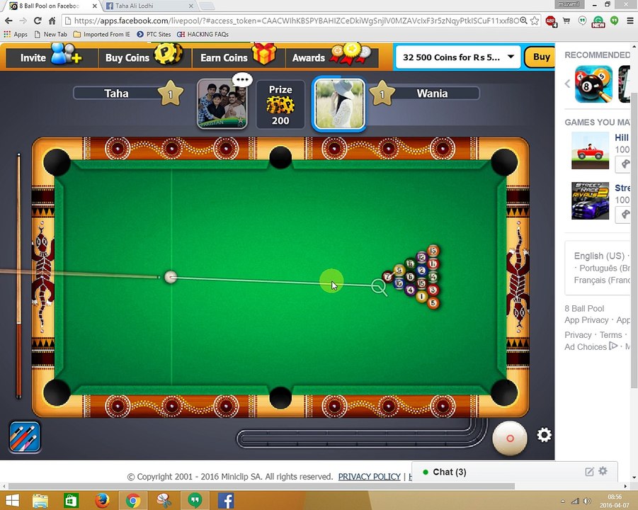 8 ball pool game part 1