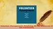 PDF  Volunteer Management Mobilizing All the Resources of the Community Read Full Ebook