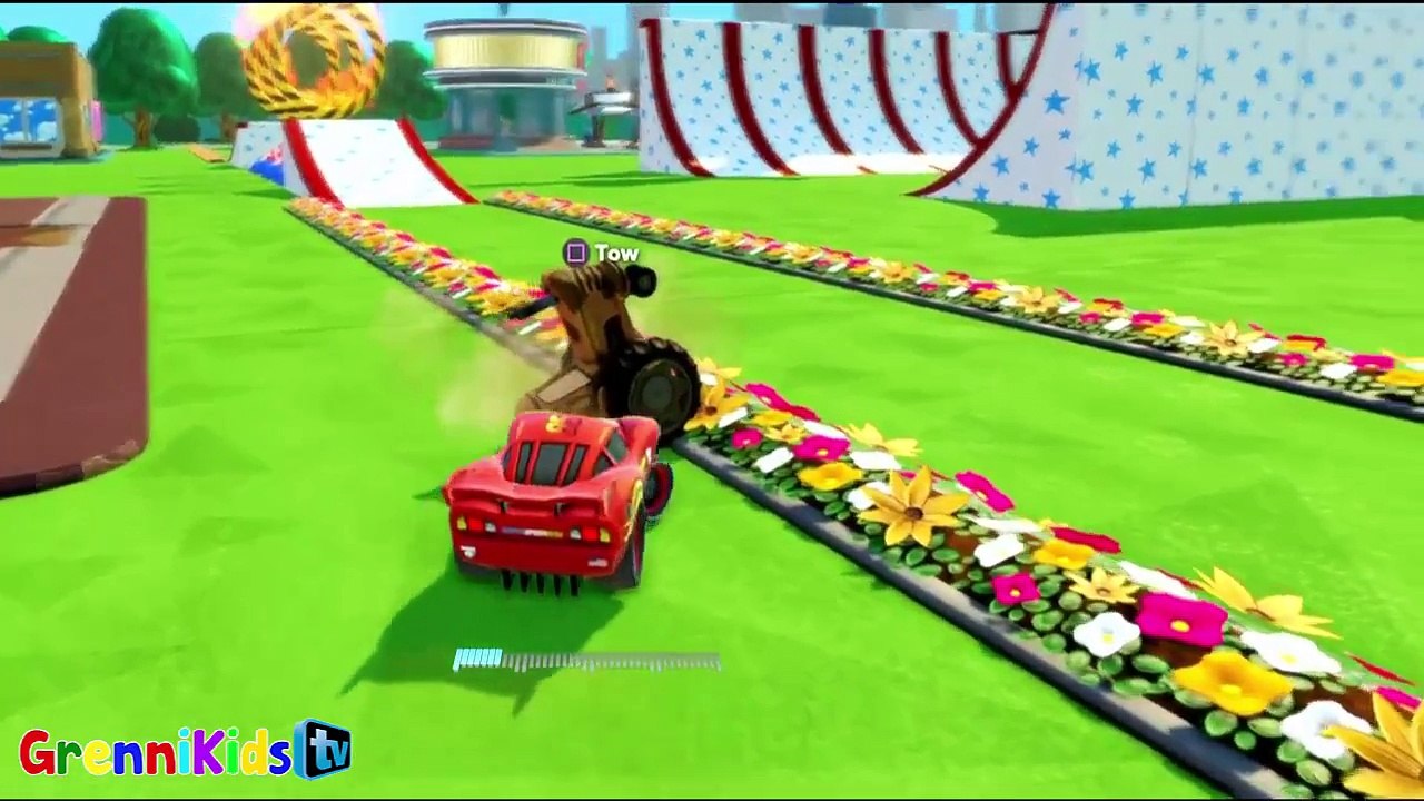 Cartoon about racing cars for boys Wheelbarrows Lightning Makvin Disney Pixar Cars Lightning McQueen