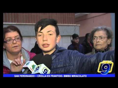 San Ferdinando | Crolla ex frantoio, ragazzo miracolato