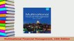 PDF  Multinational Financial Management 10th Edition Download Online