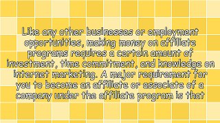 4 Excellent Ways of Making Money From Affiliate Programs