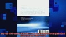 FREE PDF  Beyond the Desktop Metaphor Designing Integrated Digital Work Environments MIT Press  FREE BOOOK ONLINE