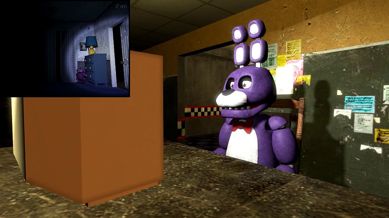 [SFM] FNAF - FNAF 4 Trailer Reaction #2 | Bonnie Jumpscares Himself!