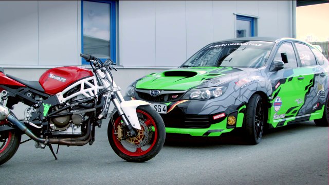 Drift Challenge Motorcycle vs WRC Rallye Car