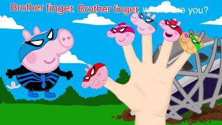 Peppa Pig Spider-Man Finger Family Nursery Rhymes Lyrics and More